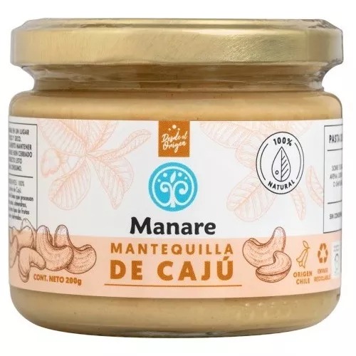Mantequilla De Cajú 200 Gr. Manare