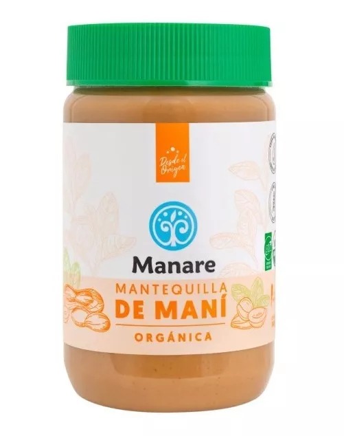 Mantequilla De Maní 360 Gr. Orgánica Manare