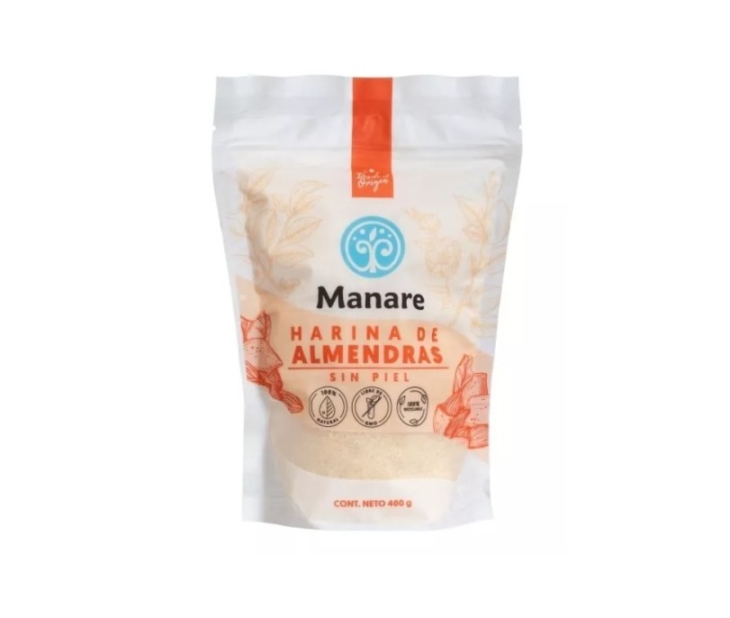 Harina Almendras Sin Piel 400g - Manare